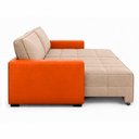 Ver mais imagens de Sofá Retrátil Reclinável Living Cinema Linho/Corino 226cm Átrio – Paraná Metal:Bege