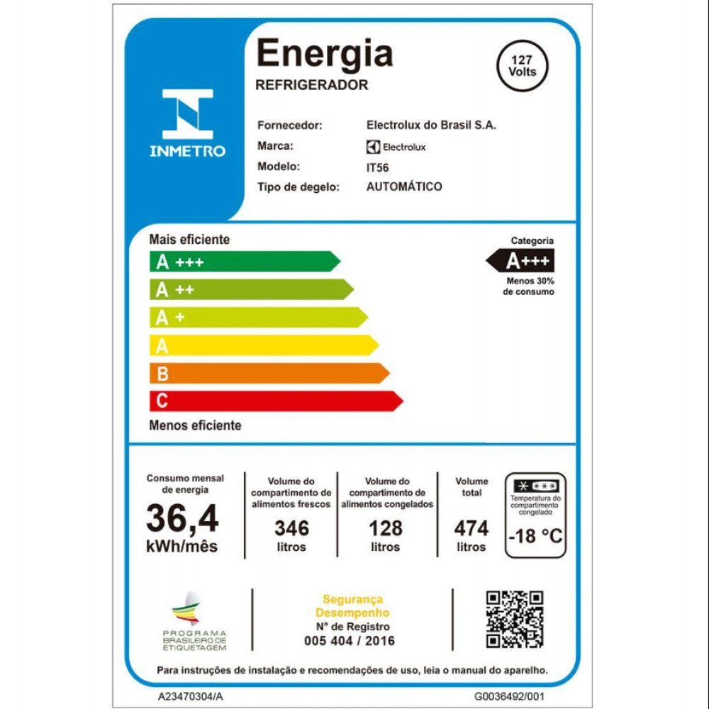 Geladeira Electrolux IT56 Frost Free com Tecnologia Inverter e Top Freezer Efficient 474 L - Branca - 10