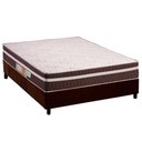 Ver imagem 1 de Cama Box Viúva: Colchão Ortopédico Polar D28 Orthoface Vip Brown + Base Crc Suede Brown (128x188)