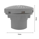 Ver imagem 2 de Dispositivo Dreno Fundo Piscina Vinil Rosca Abs