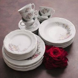 Jogo de Pratos de Sobremesa Eterna em Porcelana Schmidt 6 Peças - 2