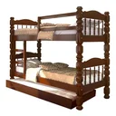 Ver imagem 1 de Beliche Torneada Cama Auxiliar de Madeira Maciça Resistente