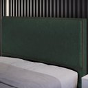 Ver imagem 6 de Cabeceira Cama Box Casal Queen 160 Cm Linho Verde Musgo