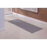 Tapete Passadeira Estampada Quarto e Sala Antiderrapante Jacquard 1,4M x 0,5M Cinza - 1