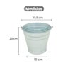 Balde Cônico Multiuso 12 Litros Aço Galvanizado - Gudim - 2
