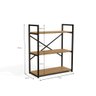 Estante Baixa 72cm com 3 Prateleiras Estrutura Metálica Estilo Industrial Li007 Kappesberg Industria - 2