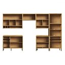 Ver imagem 3 de Armário de Cozinha Modulada com Balcão e Tampo 10 Portas 6 Gavetas Ágata 100% Mdf Vidro Reflecta Amê