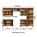 Ver imagem 4 de Armário de Cozinha Modulada com Balcão e Tampo 10 Portas 6 Gavetas Ágata 100% Mdf Vidro Reflecta Amê