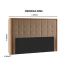Ver imagem 2 de Cabeceira Mônaca King Acolchoada 100% MDF