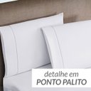Ver imagem 3 de Colcha Branca Casal Padrão Bouti Dupla Face Matelada Ultrassônico + Jogo de Cama Ponto Palito - 7 Pe