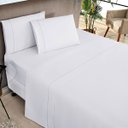 Ver imagem 2 de Colcha Branca Casal Padrão Bouti Dupla Face Matelada Ultrassônico + Jogo de Cama Ponto Palito - 7 Pe