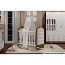 Ver imagem 2 de Multiuso de Quarto Bebê Kit Capitonê Courano P- Berço Elô Bege - Peroba