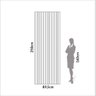 Painel Decorativo Ripado Mdf em Barra 89,5x250cm (2,24m²) Pa74 Pradel Móveis Freijó - 6