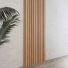 Painel Decorativo Ripado Mdf em Barra 89,5x250cm (2,24m²) Pa74 Pradel Móveis Freijó - 1