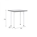 Ver imagem 2 de Mesa Dobrável 4 Lugares Asti Bona Preto/Branco