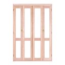 Ver imagem 1 de Porta Balcão Pantográfica Semi-panorâmica Reto de Madeira Eucalipto Bat.12 Cm Esel - 216ax200l