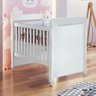 Quarto de Bebê Ariel Berço Mini Cama Mirelle Guarda Roupa Infantil 3 Portas Branco Carolina Baby - 2