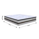 Ver imagem 4 de Colchão Box Casal 138cm Molas Ensacadas Soft Pillow Love Story Bege/Marrom - Gazin