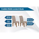 Ver imagem 2 de Kit 8 Cadeiras Sala Jantar Lunara 8 Un Capuccino/Veludo Creme - Rufato
