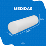 Rolinho de Espuma para Cama, Poltrona e Berço - 45cm X 13cm:branco - 2