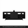 Rack 1,60m 55 Polegadas Tulum Preto - Móveis Arapongas Preto Fosco - 8