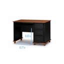 Ver imagem 4 de Escrivaninha Linz 3 Gavetas 80 X 132 X 50 Cm (a X L X P)