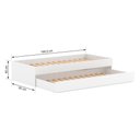 Ver imagem 4 de Bicama Solteiro Branco sem Cabeceira Housin