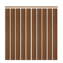 Ver imagem 1 de Kit Cabeceira Painel Ripado Autocolante Solteiro 10 Ripas de 1,1m Cinamomo com Acabamento Superior