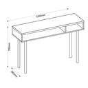Ver imagem 2 de Aparador Multi C/ Pe Cilindrico Natural Off White Bp/nogueira Caiena - Caemmun