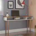 Ver imagem 1 de Aparador Multi C/ Pe Cilindrico Natural Off White Bp/nogueira Caiena - Caemmun