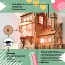 Ver imagem 2 de Luminária de Parede, Abajur de Parede, Casinha Mdf