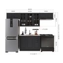 Ver imagem 4 de Armário de Cozinha Modulada Compacta Fidelitá Nara 100% MDF 4 Peças 280cm 10 Portas 2 Gavetas sem