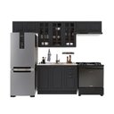 Ver imagem 2 de Armário de Cozinha Modulada Compacta Fidelitá Nara 100% MDF 4 Peças 280cm 10 Portas 2 Gavetas sem