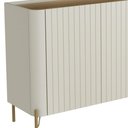 Ver imagem 6 de Aparador Buffet Sala de Jantar 4 Portas Brise Pés Industrial Dourado Naim I03 Luna Louro - Lyam
