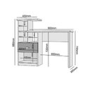 Ver imagem 4 de Escrivaninha e Nichos Connect Benetil Móveis 1 Gaveta 113cm Branca