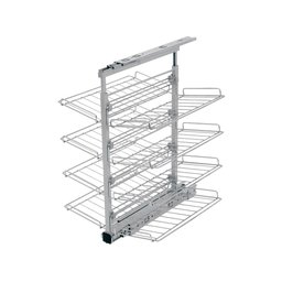 Sapateira Deslizante Dupla Cromado com Corrediça Telescópica Galvanizada 490x660a950x470 Mm 2190 Mas - 1