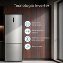 Ver imagem 2 de Geladeira Midea Inverse Frost Free Inverter 435L Painel Digital LED MDRB593FGA463 Inox Bivolt