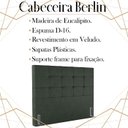 Ver imagem 3 de Cabeceira Casal 138 cm Berlin Veludo Verde Soon