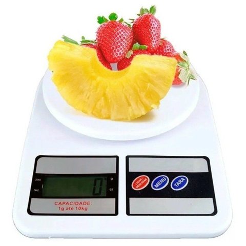Balança Digital de Precisão Cozinha 10kg Nutrição e Dieta
