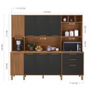 Ver imagem 4 de Armário de Cozinha Compacta Fidelitá Provença 219cm 9 Portas 2 Gavetas