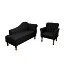 Ver imagem 1 de Jogo Sofá Divâ + 1 Poltronas Decorativa para Sala de Espera