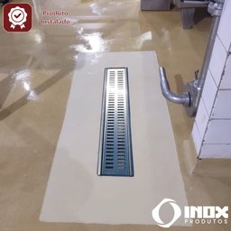Ralo Classic com Moldura e Cesto Coletor - Inox 304 (#1,5) - 150x15x02 Cm - 7