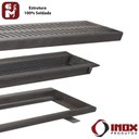 Ver imagem 4 de Ralo Classic com Moldura e Cesto Coletor - Inox 304 (#1,5) - 150x15x02 Cm