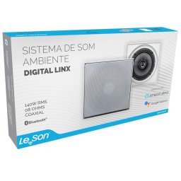 Caixa Ativa Sistema Som Ambiente Bluetooth Quadrada + - 5