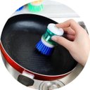 Ver imagem 3 de Escova De Limpeza Multiuso Com Reservatório Para Detergente e Sabão Líquido:Azul