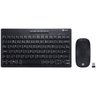 TECLADO MINI E MOUSE SEM FIO DYNAMIC FLAT ABNT2/1200DPI PRETO USB - DC110 - 1