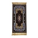 Ver imagem 1 de Tapete Persa Royal Marrom 50x100cm Fio Acetinado - Ideal para Quarto e Sala