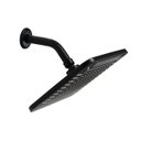 Ver imagem 3 de Ducha Quadrada 21 Cm Preto em Abs C/ Suporte de Parede