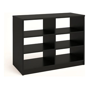 Balcao Loja Central Expositor Nicho para Roupa Produtos 90cm:preto