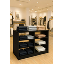 Ver imagem 2 de Balcao Loja Central Expositor Nicho para Roupa Produtos 90cm:preto